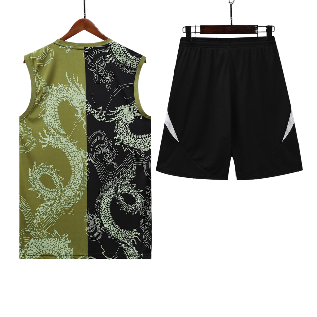 25/26 Real Madrid Black & Green Vest Kit