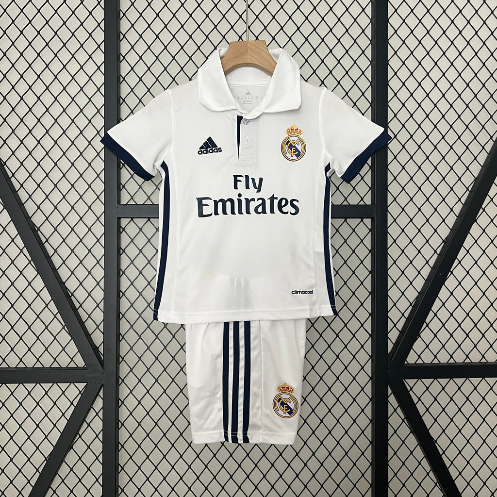 16/17 Real Madrid Home Retro Kids Kit