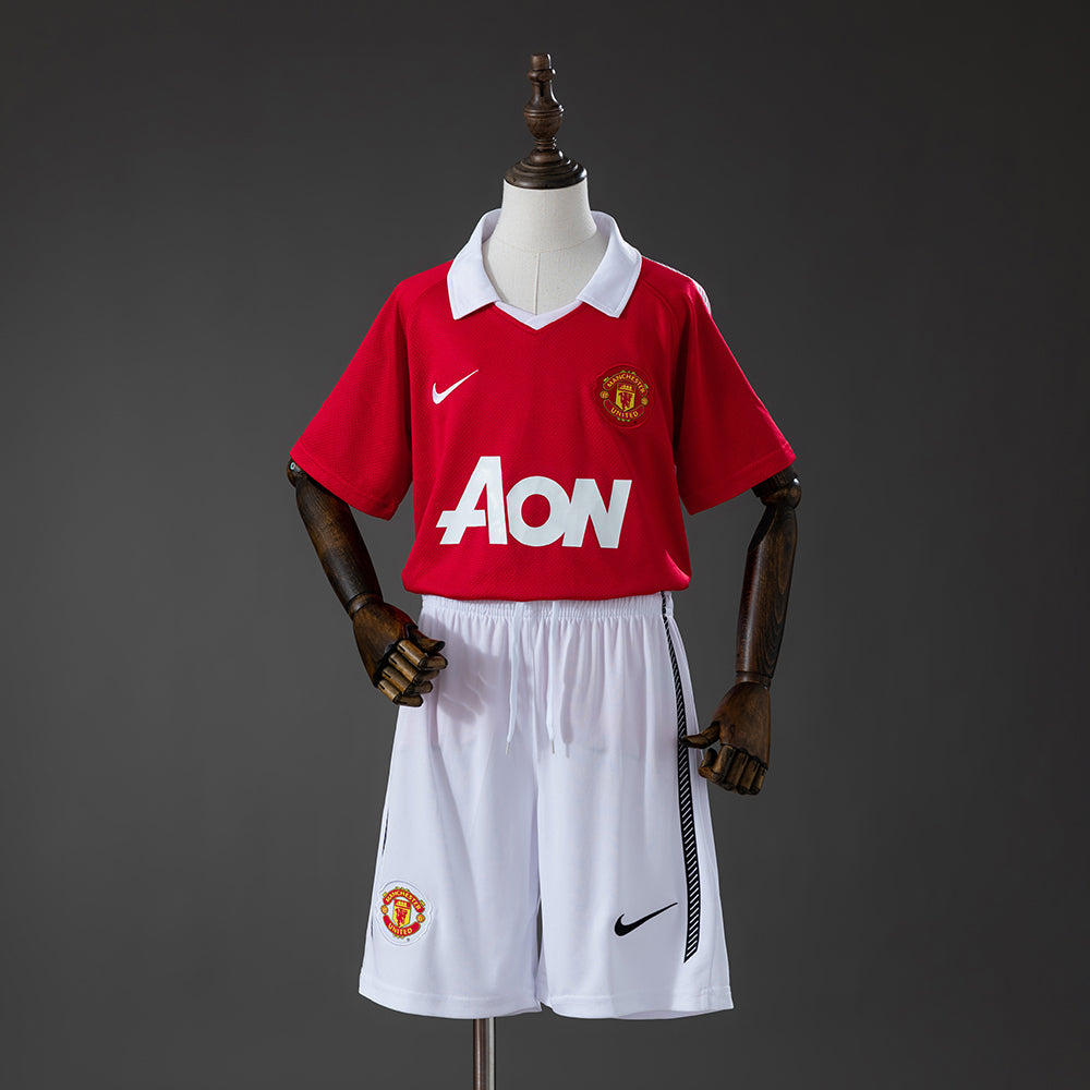 10/11 Manchester United Home Retro Kids Kit