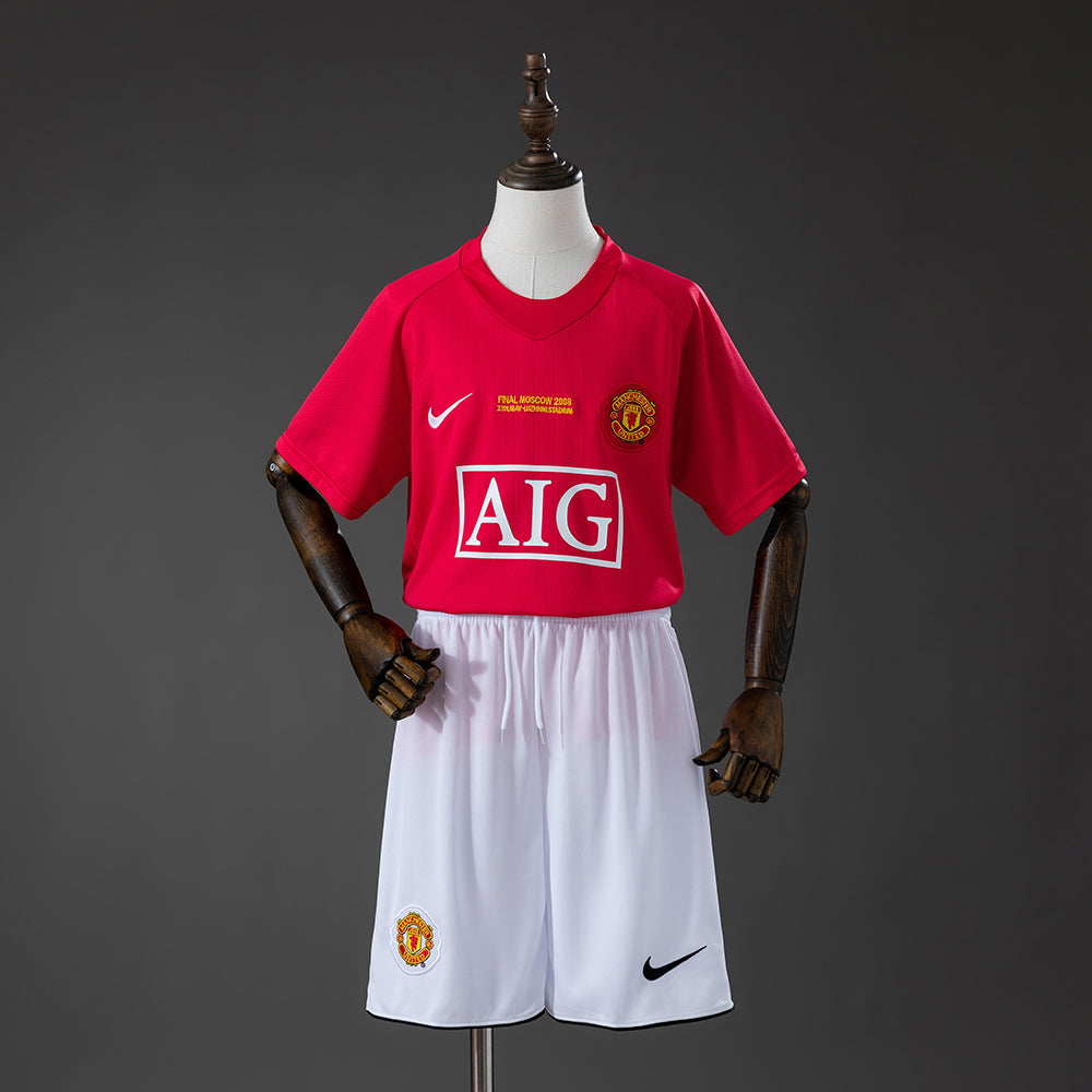 07/08 Manchester United Home Retro Kids Kit
