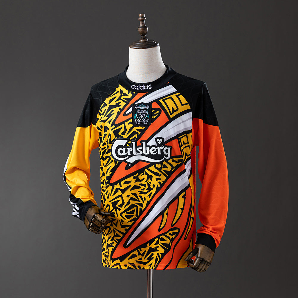 95/96 Liverpool Goalkeeper Long Sleeve Retro Jersey Yellow