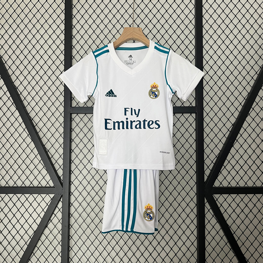 17/18 Real Madrid Home Retro Kids Kit
