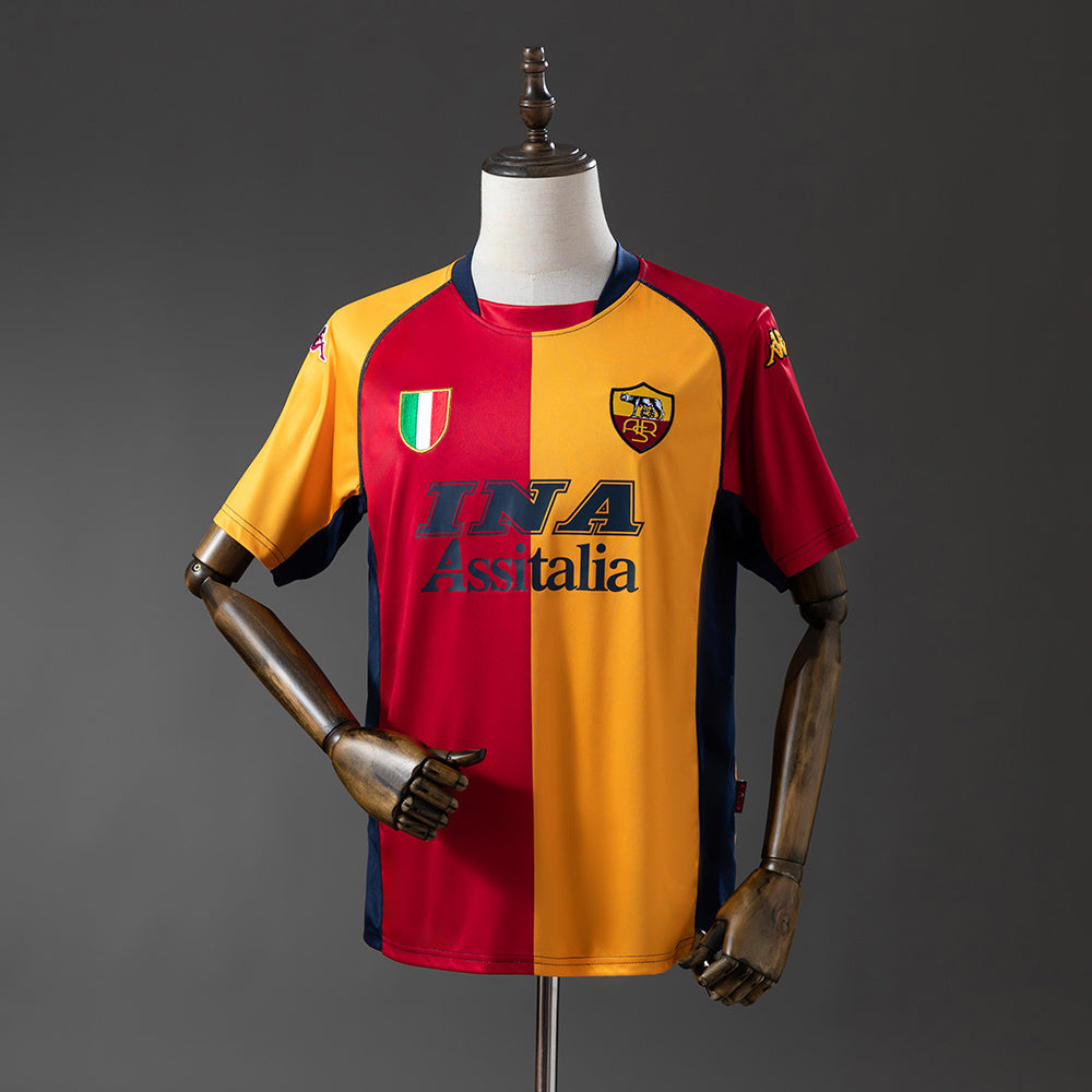 01/02 AS Roma Champion Edition Retro Jersey