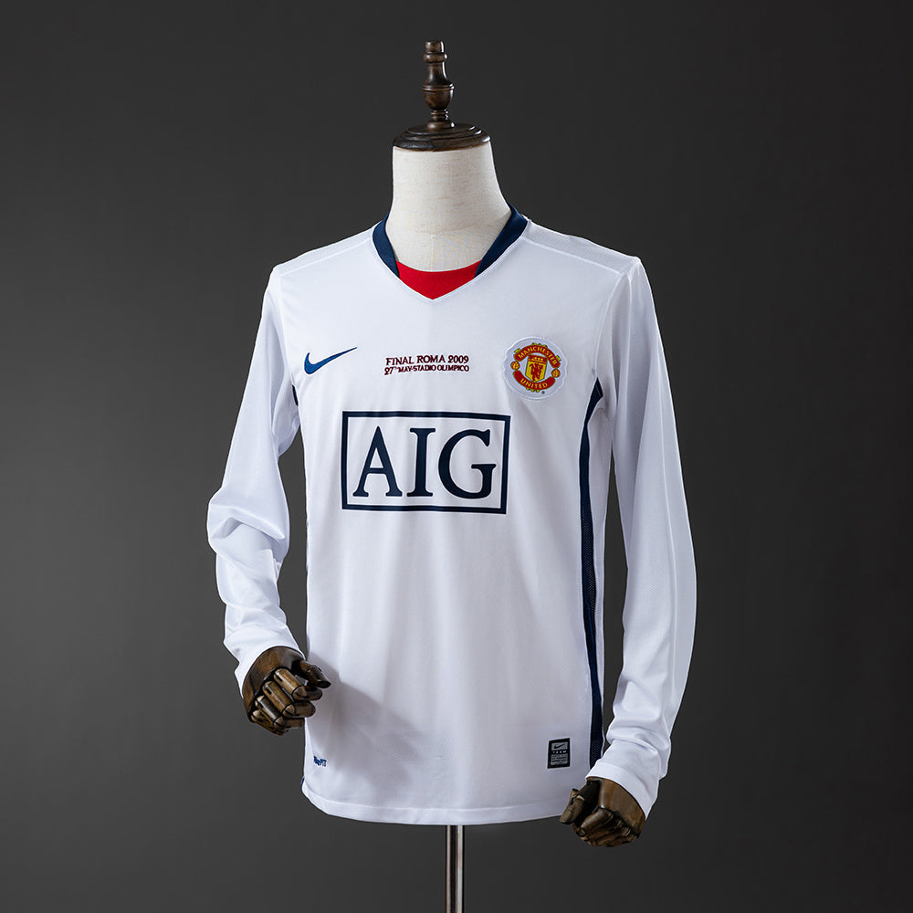 08/09 Manchester United Champions League Edition Long Sleeve Retro Jersey