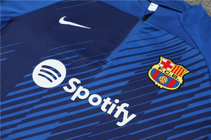 Barcelona Blue Color Camouflage Style Tracksuit