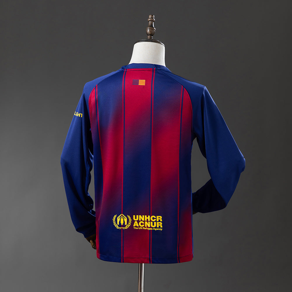 25/26 Barcelona Home Long Sleeve Jersey