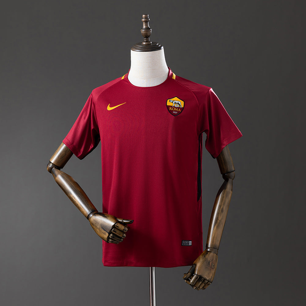 17/18 AS Roma Home Retro Jersey