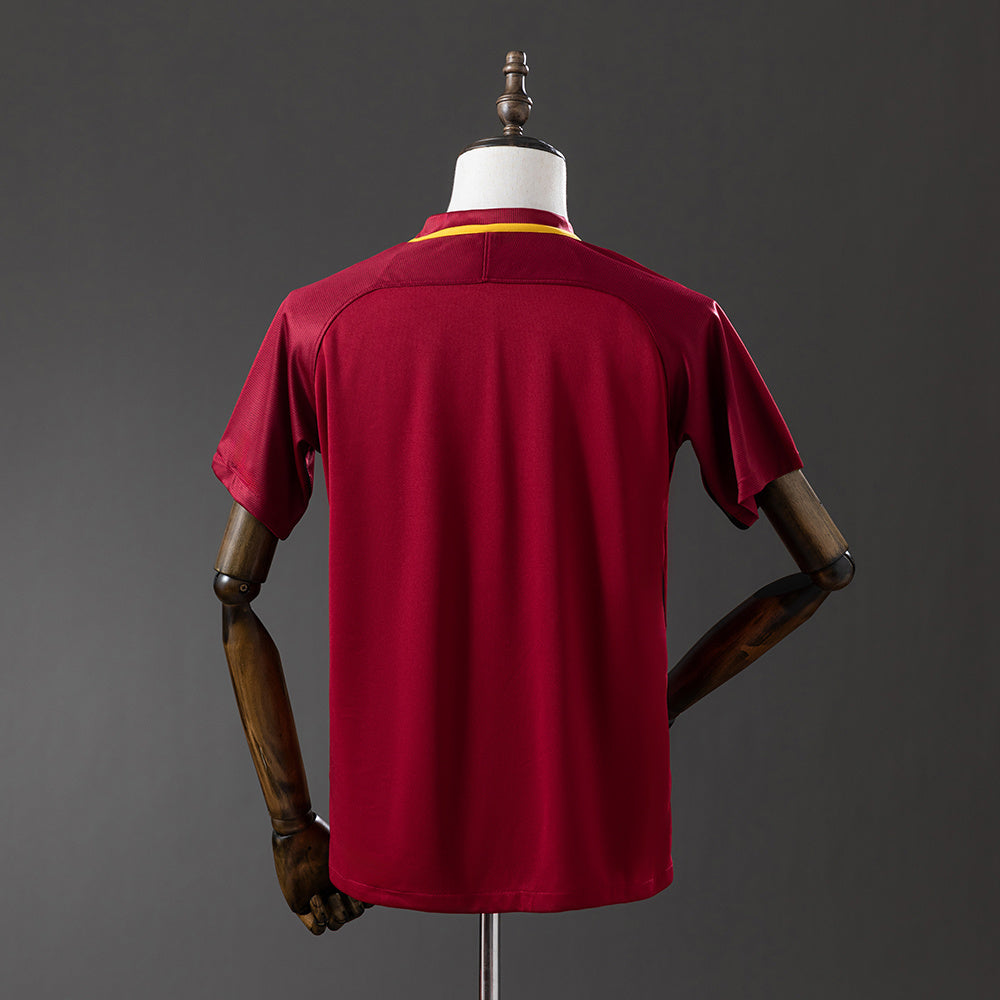 17/18 AS Roma Home Retro Jersey