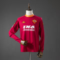 00/01 AS Roma Home Long Sleeve Retro Jersey