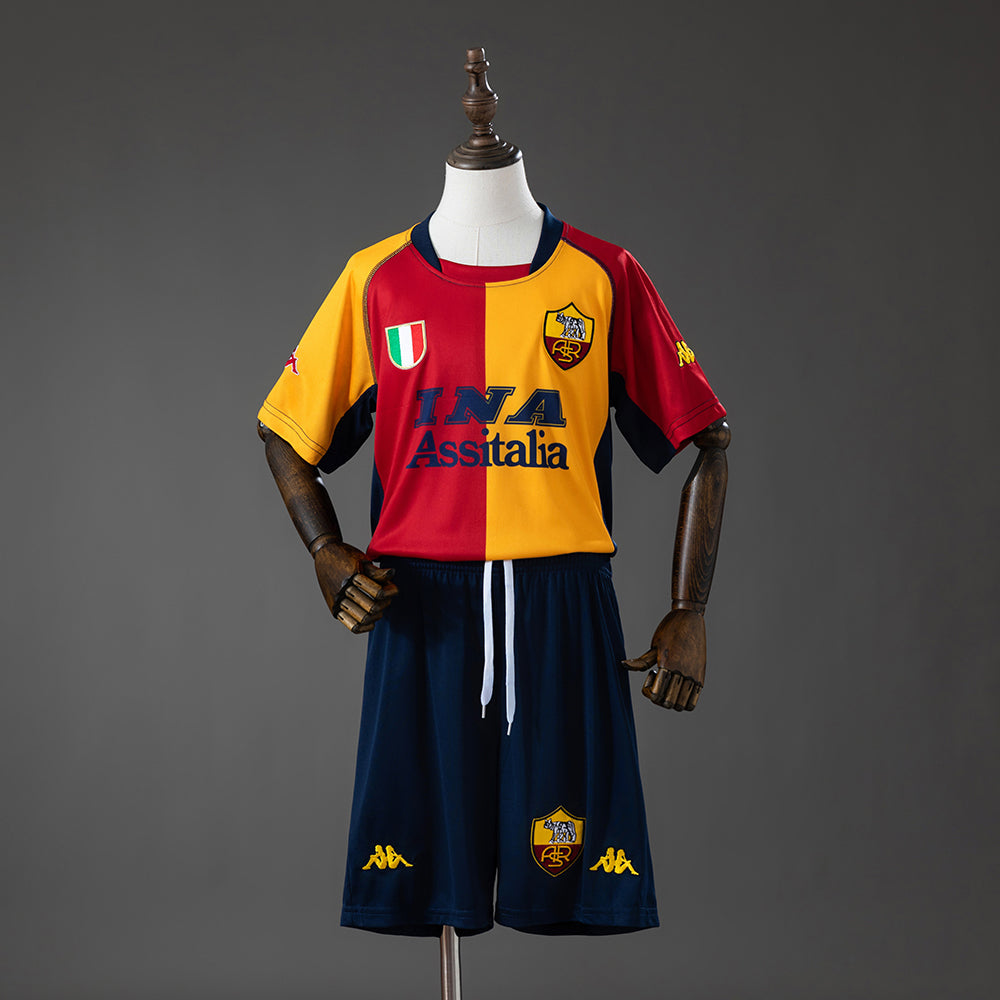 00/01 AS Roma Champion Edition Retro Kids Kit