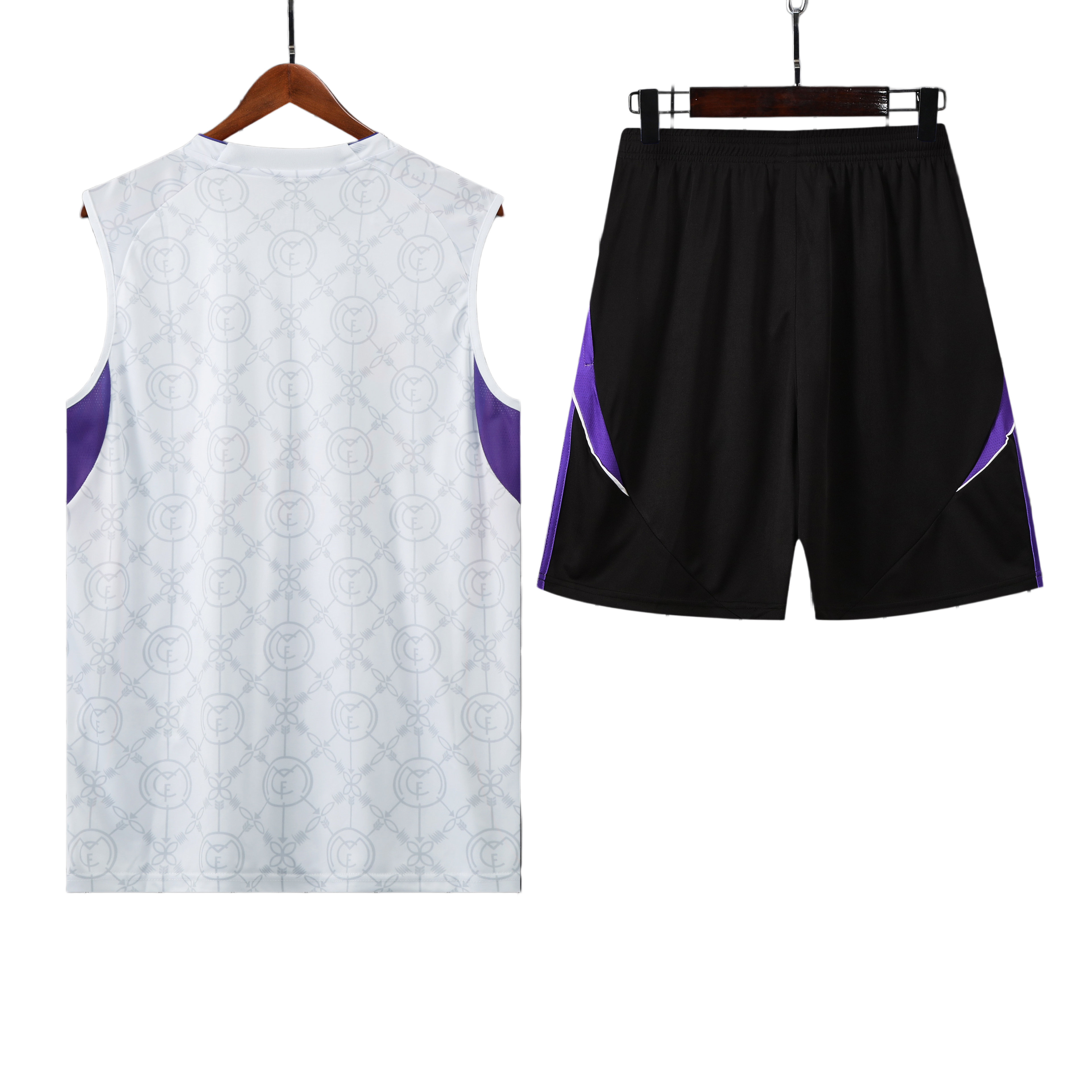25/26 Real Madrid White Purple Vest Kit
