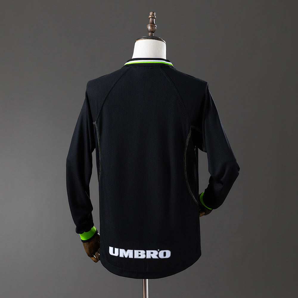 98/99 Manchester United Third Long Sleeve UEFA Champions League Retro Jersey