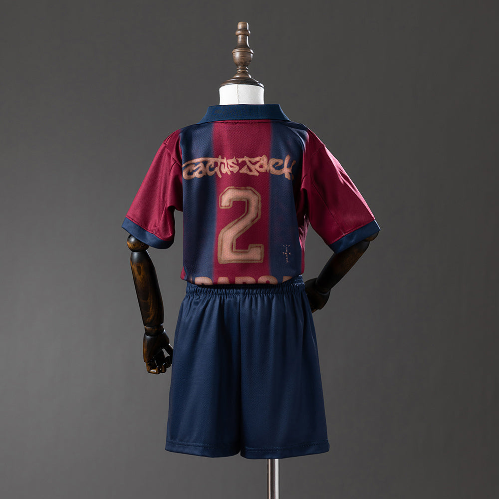 25/26 Barcelona x Cactus Jack Kids Retro Kit