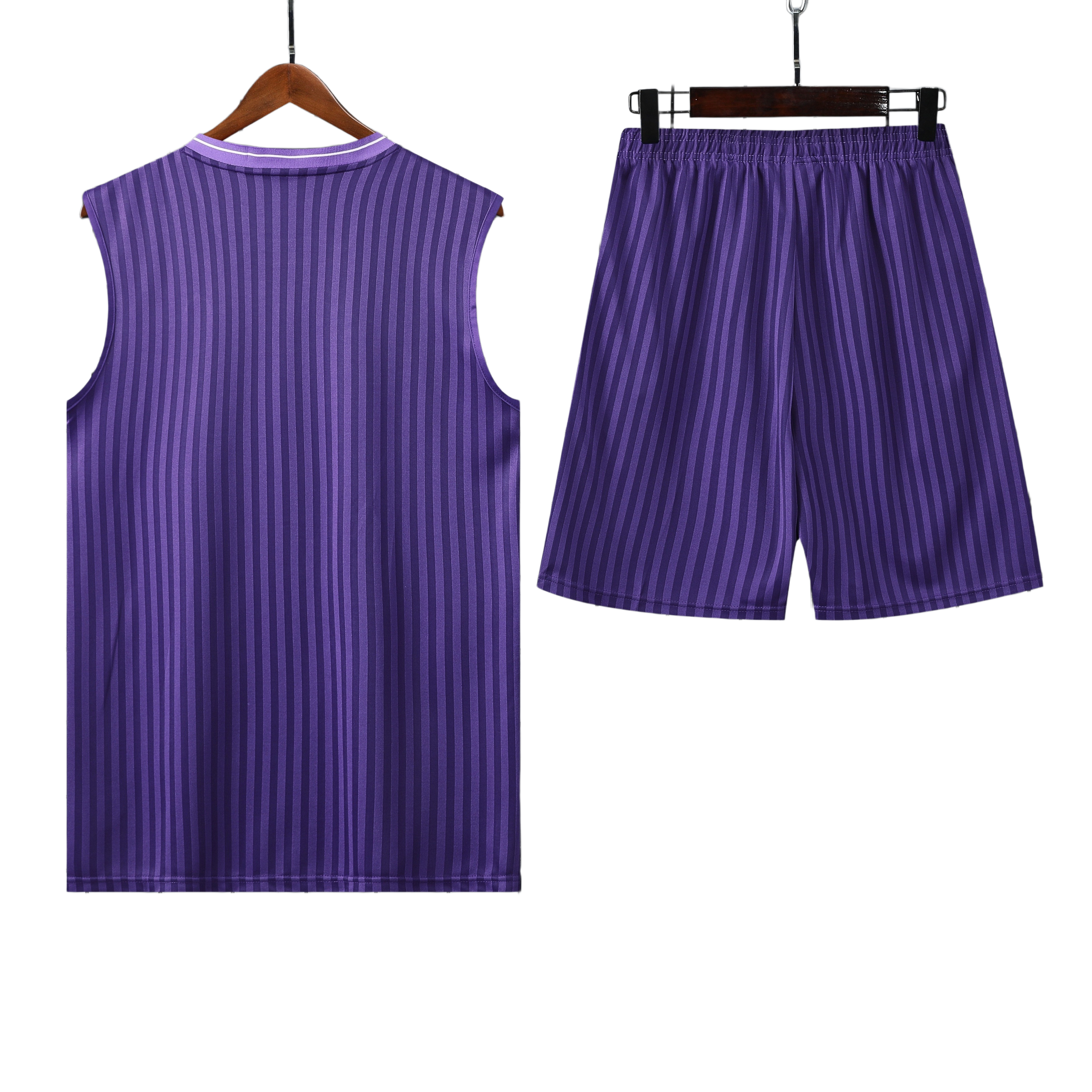 25/26 Real Madrid Purple Striped Vest Kit