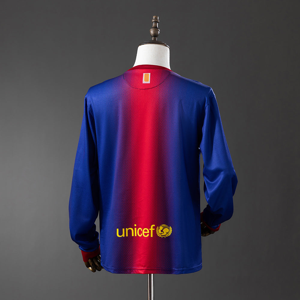 12/13 Barcelona Home Retro Long Sleeve Jersey
