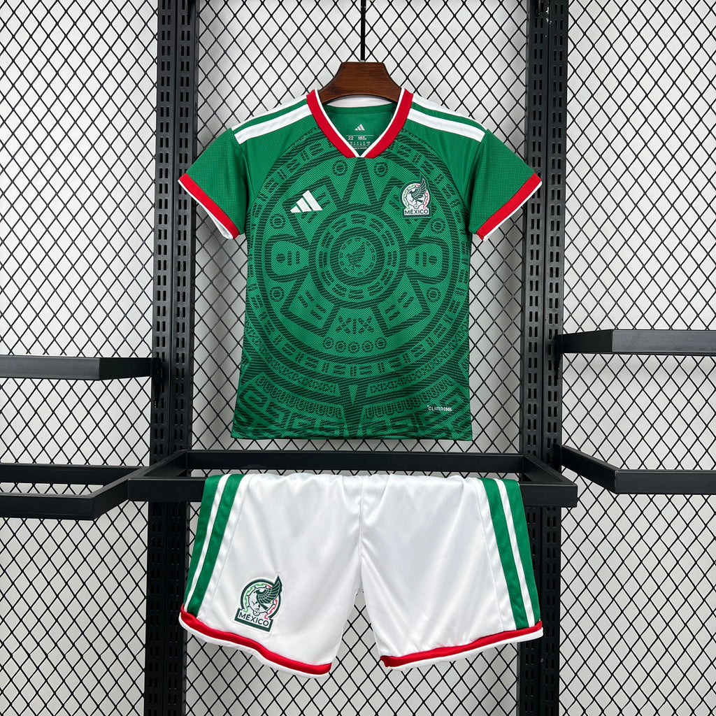 2026 World Cup Mexico Home Kids Kit