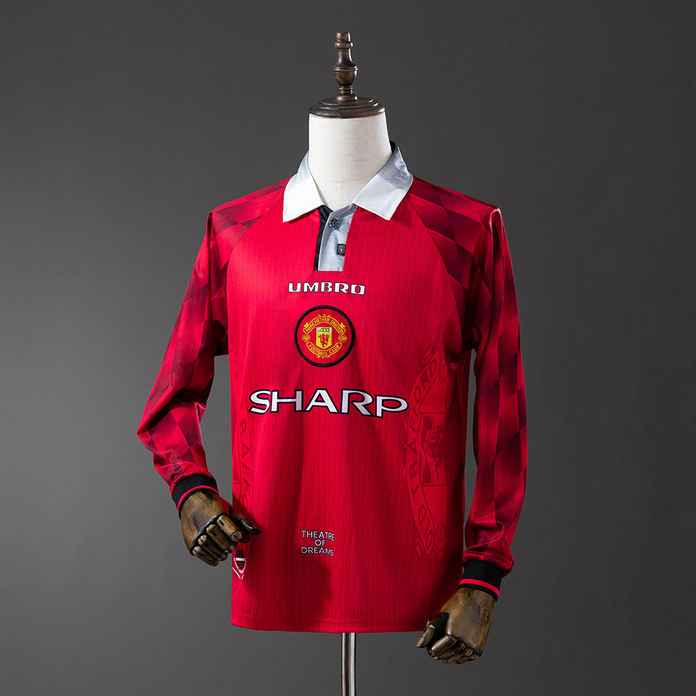 96/97 Manchester United Home Long Sleeve Retro Jersey
