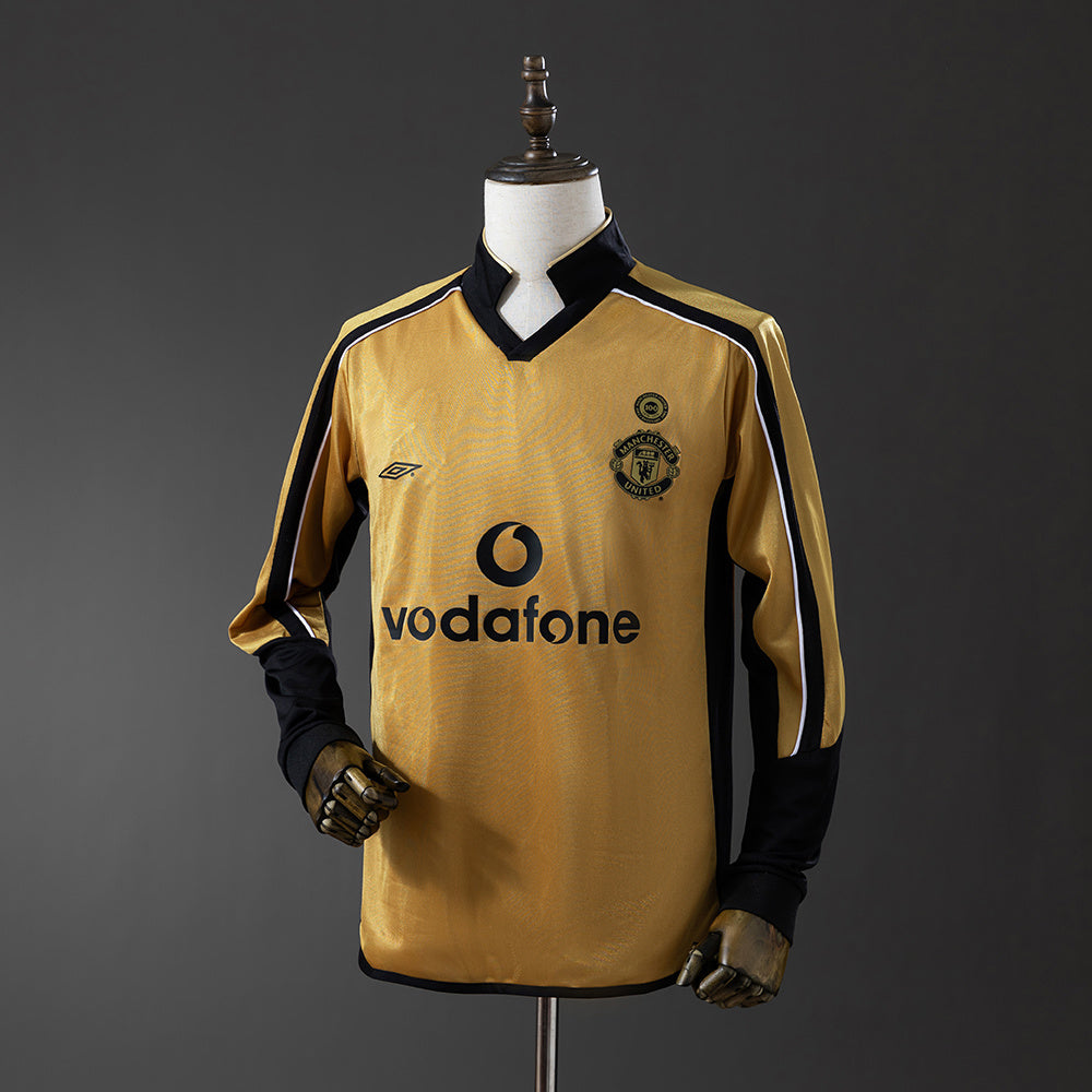 01/02 Manchester United 100th Anniversary Long Sleeve Retro Jersey