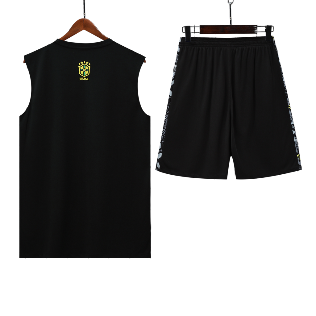 25/26 Brazil Black Vest Kit
