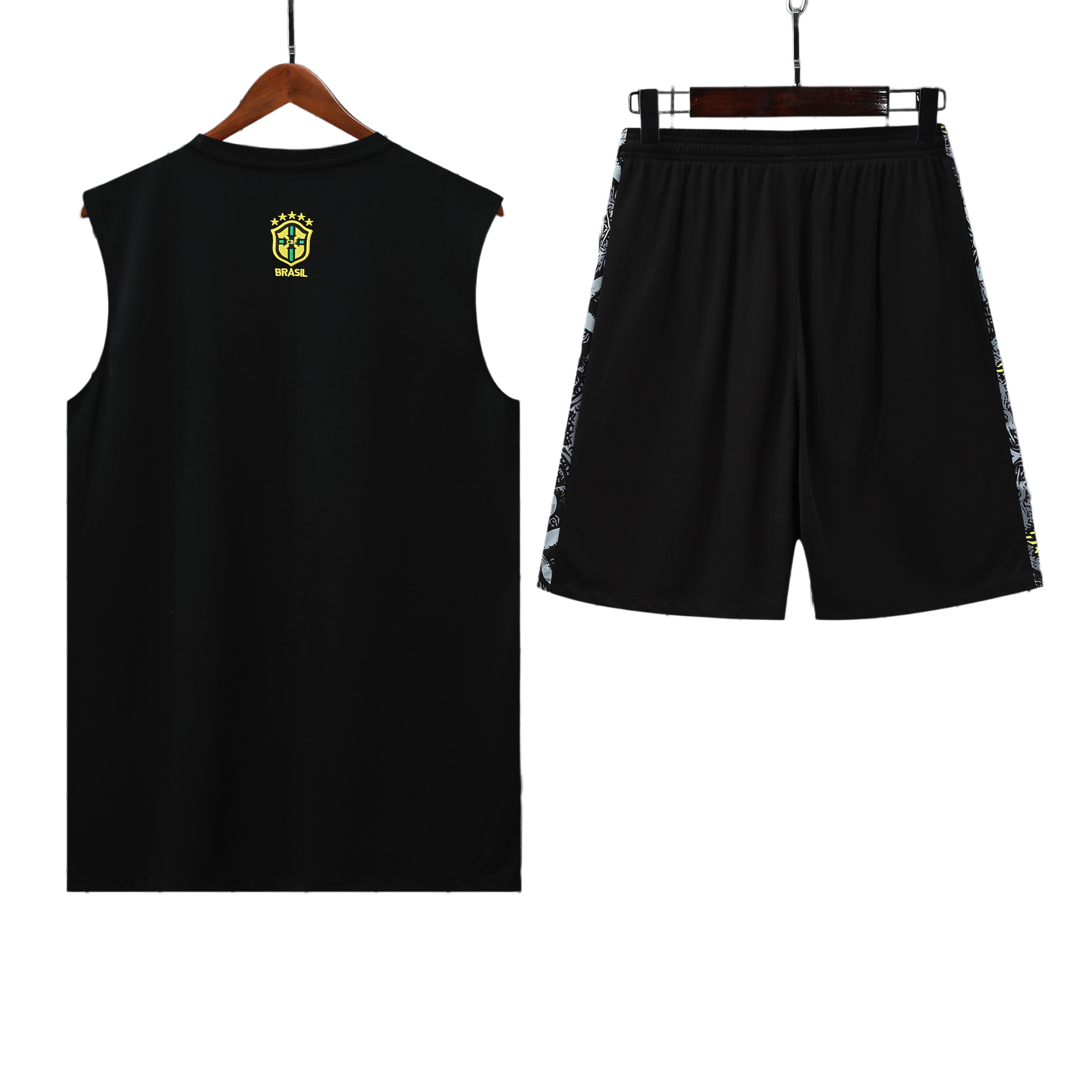 25/26 Brazil Black Vest Kit