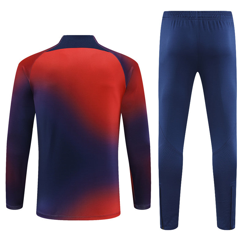 Paris Red And Blue Camouflage Tracksuit