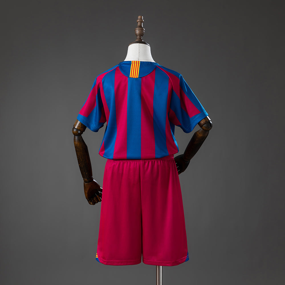 05/06 Barcelona Home (League Edition) Retro Kids Kit