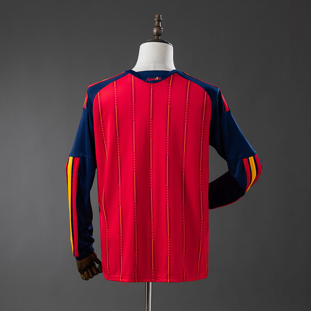 2026 Spain Home 2-Star Champions Edition Long Sleeves Jersey