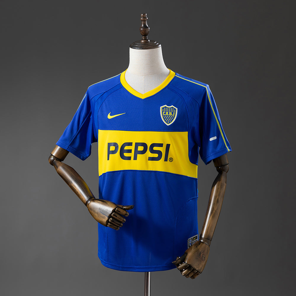 03/04 Boca Juniors Home Retro Jersey