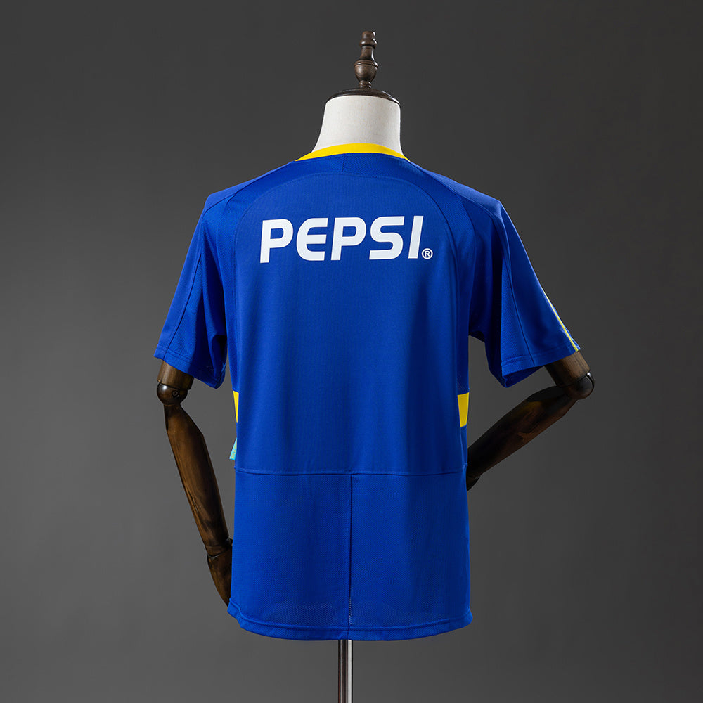 03/04 Boca Juniors Home Retro Jersey