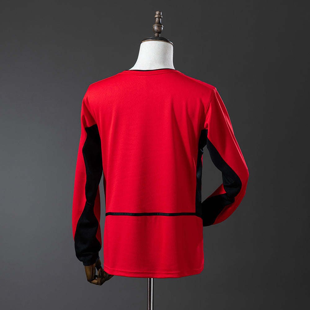 02/04 Manchester United Home Long Sleeve Retro Jersey