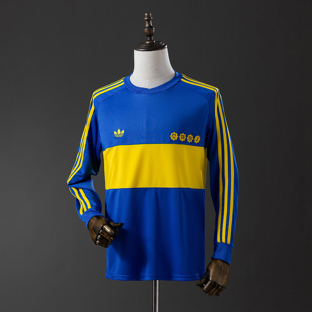 1981 Boca Juniors Home Long Sleeve Retro Jersey