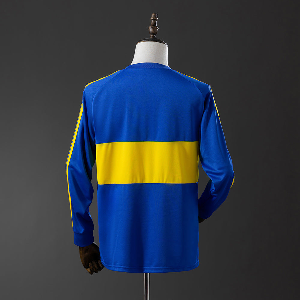 1981 Boca Juniors Home Long Sleeve Retro Jersey