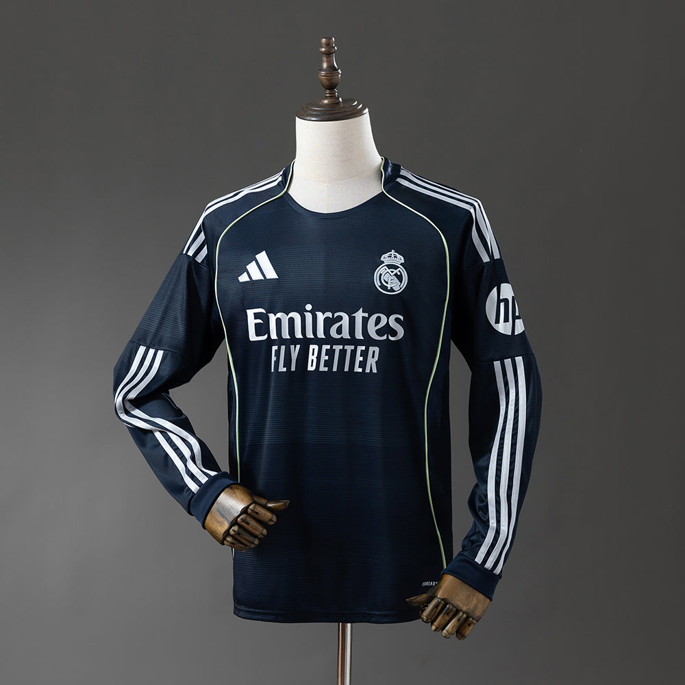 25/26 Real Madrid Away Long Sleeve Jersey