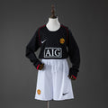 07/08 Manchester United Away Long Sleeve Kids Kit