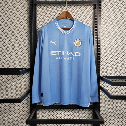 23/24 Manchester City Home Long Sleeve Jersey