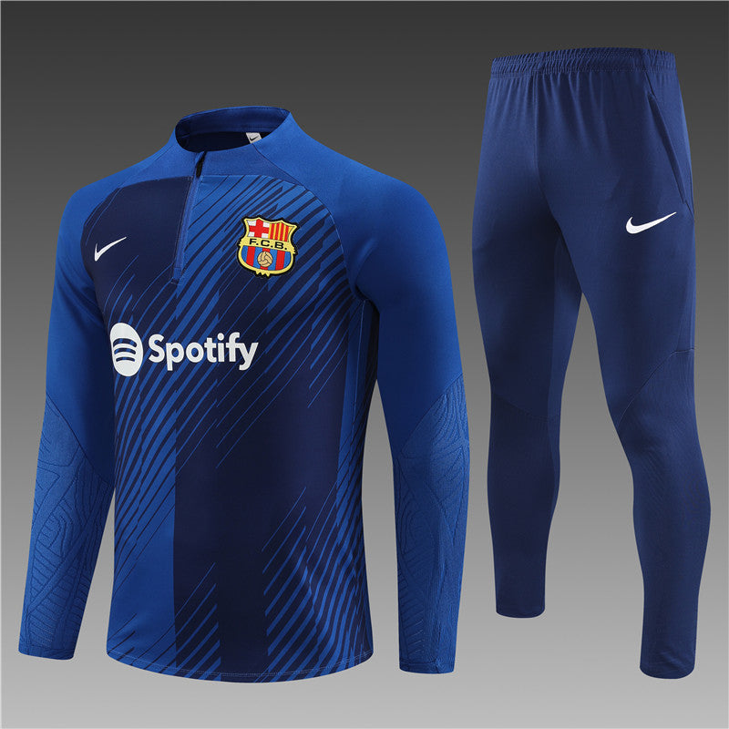 Barcelona Blue Color Camouflage Style Tracksuit