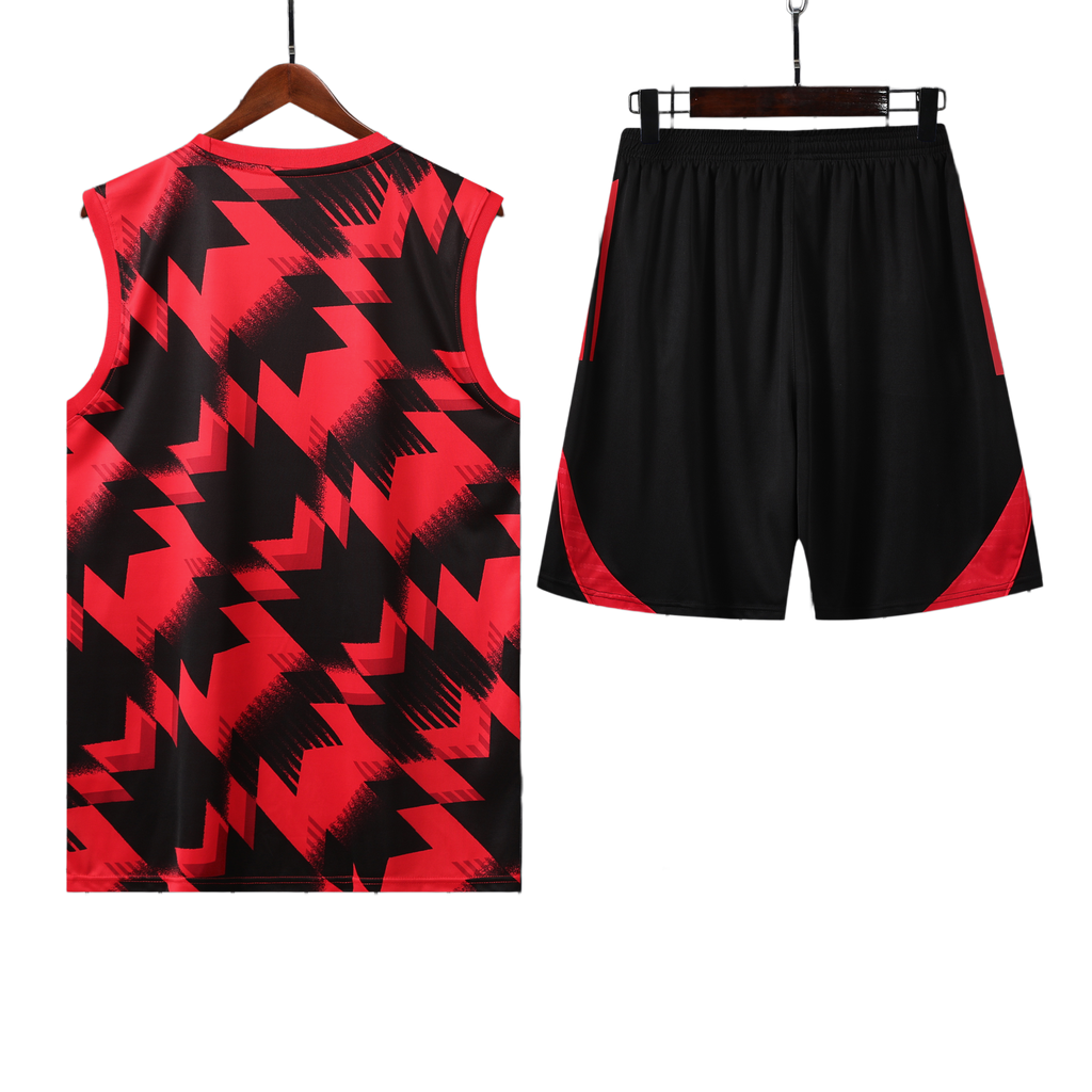 25/26 Manchester United Red & Black Vest Kit