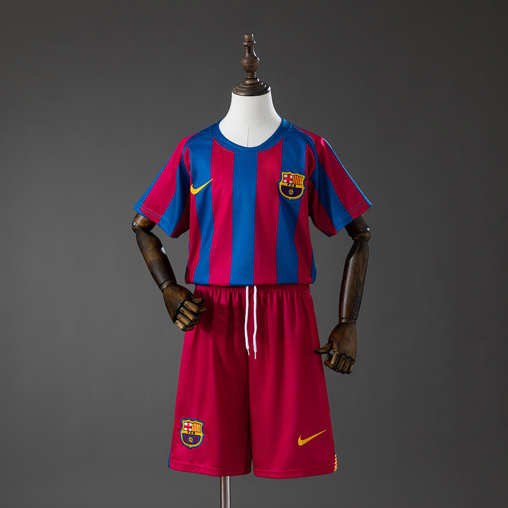 05/06 Barcelona Home (League Edition) Retro Kids Kit