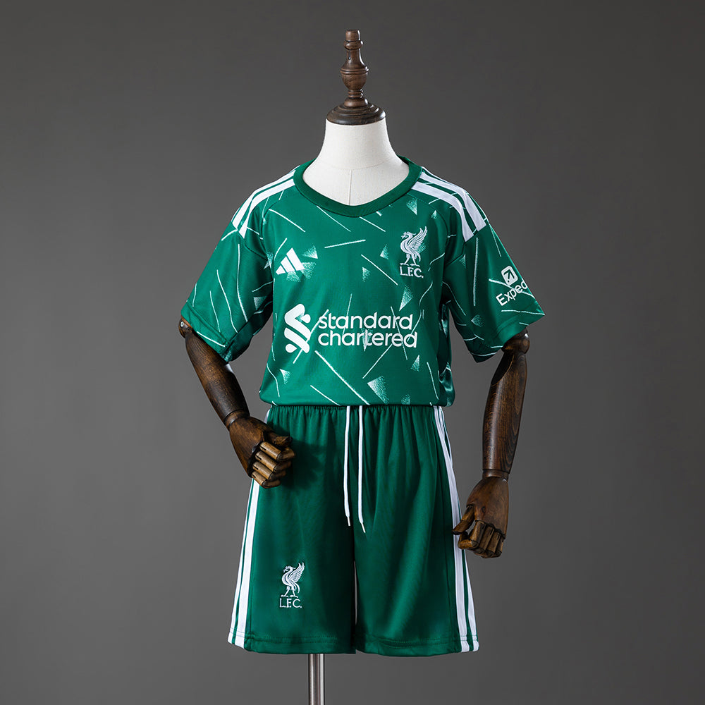 26/27 Liverpool Goalkeeper Kids Kit Green