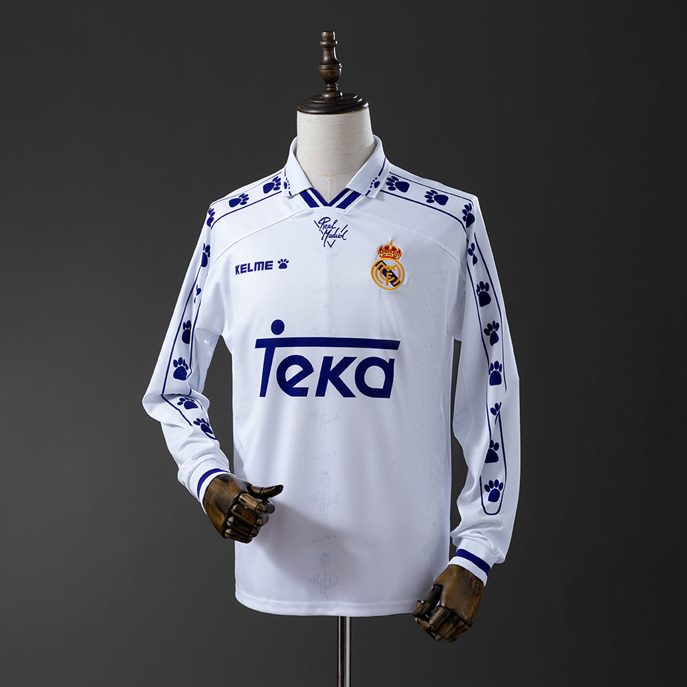 94/96 Real Madrid Home Long Sleeve Retro Jersey