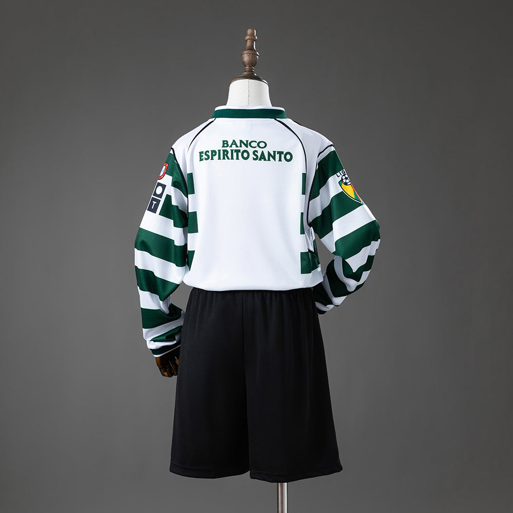 01/02 Sporting CP Home Long Sleeve Retro Kids Kit