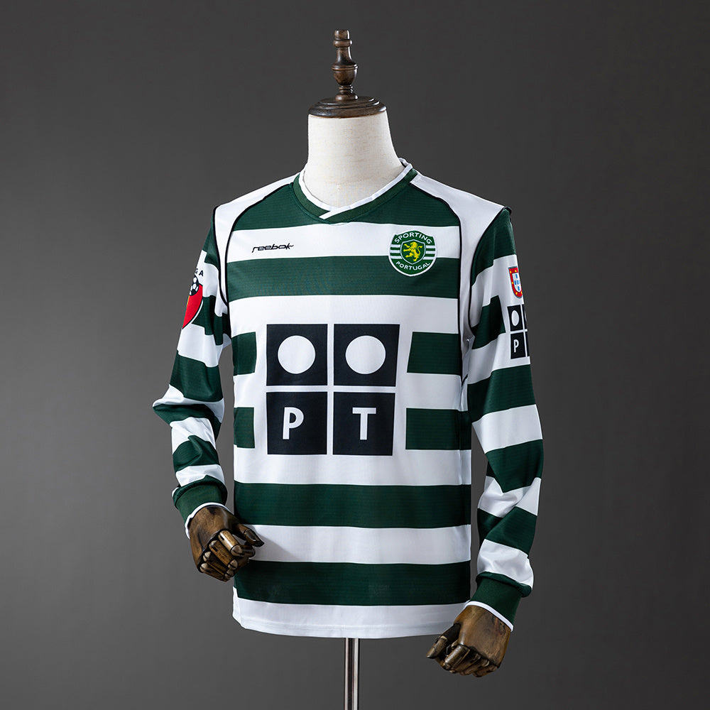 01/03 Sporting CP Home Long Sleeve Retro Jersey