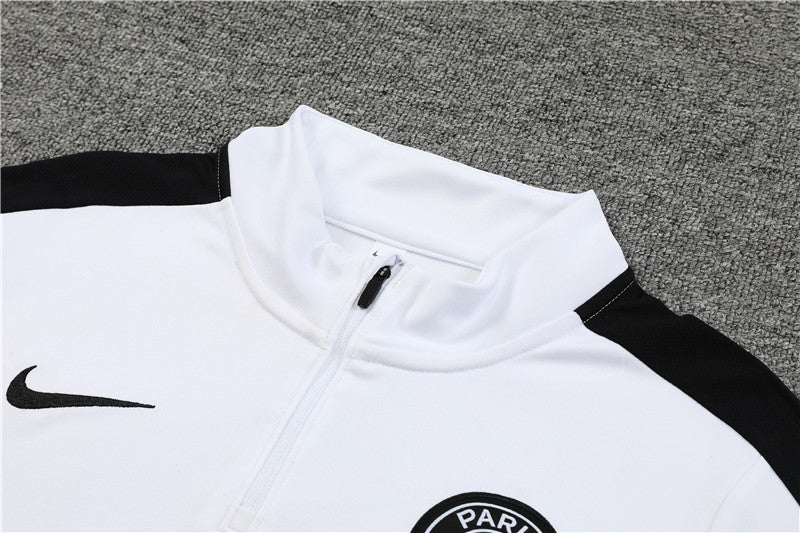 Paris White Color Matching Tracksuit