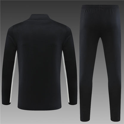 Paris Black Color Matching Tracksuit