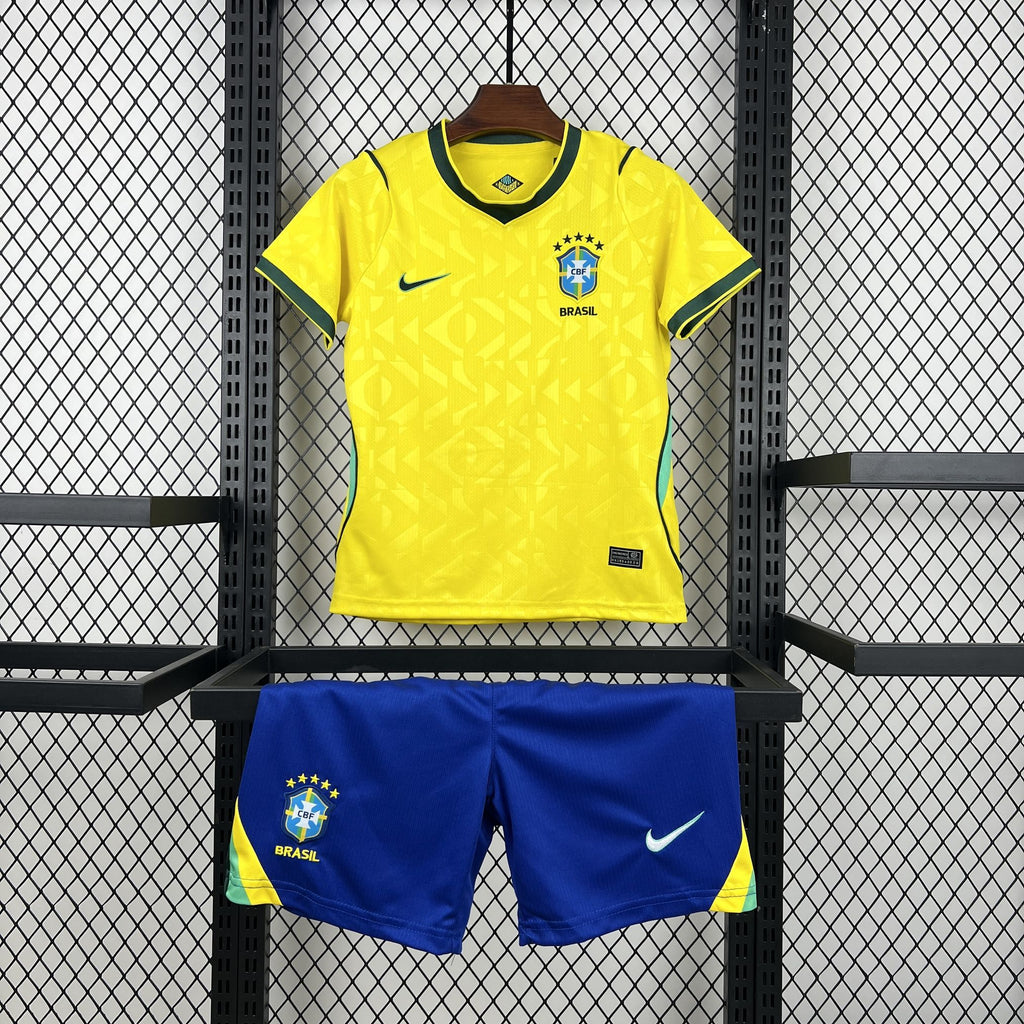 2026 World Cup Brazil Home Kids Kit
