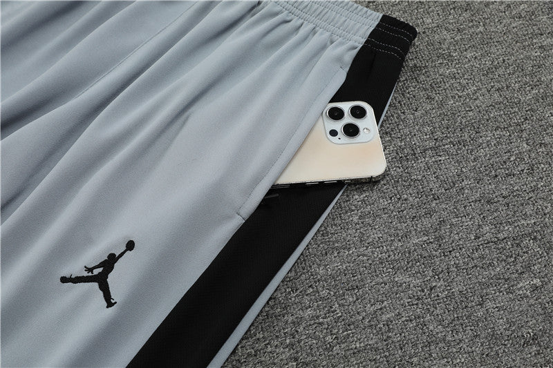 Jordan Paris Light Gray Color Style Tracksuit