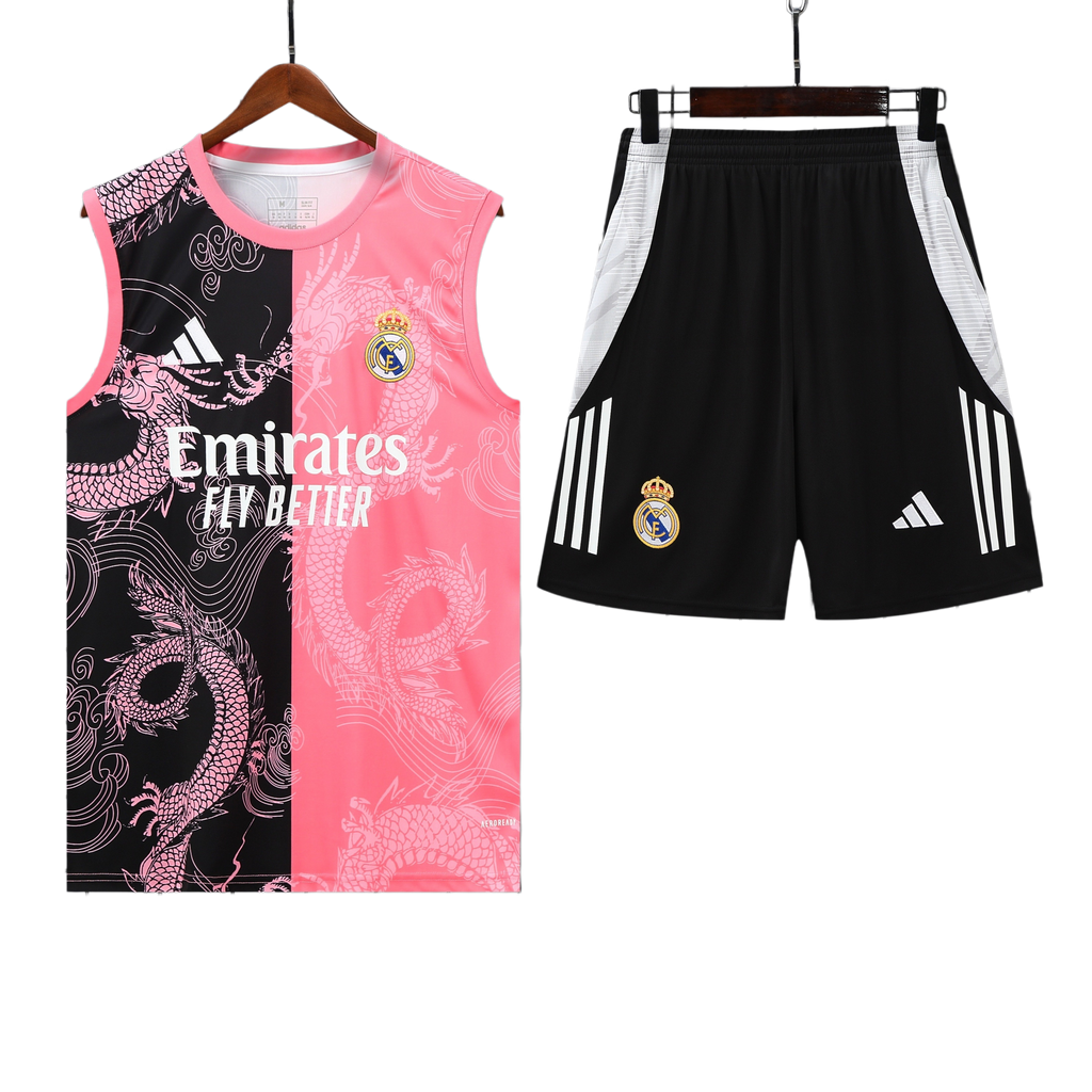 25/26 Real Madrid Black & Pink Vest Kit