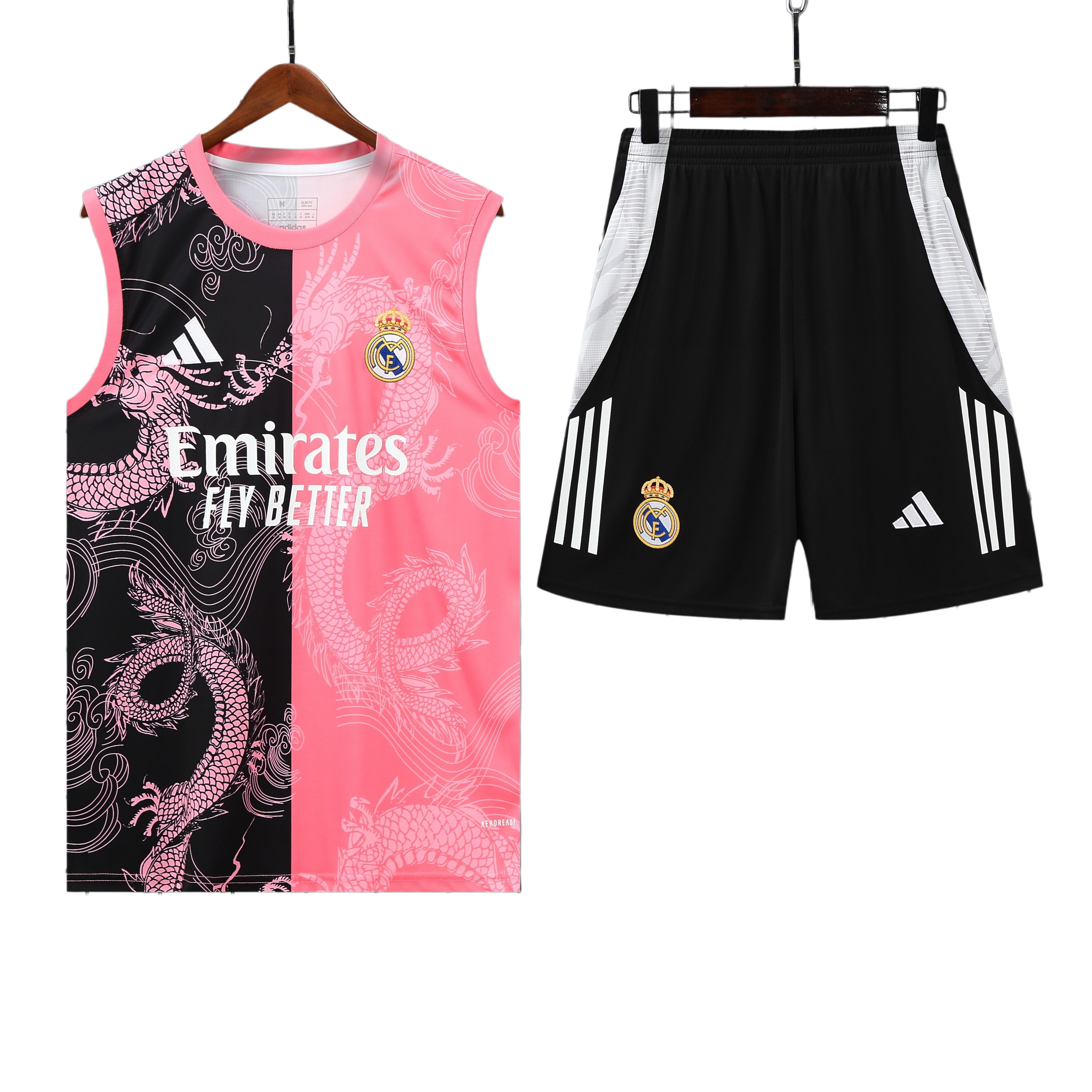 25/26 Real Madrid Black & Pink Vest Kit