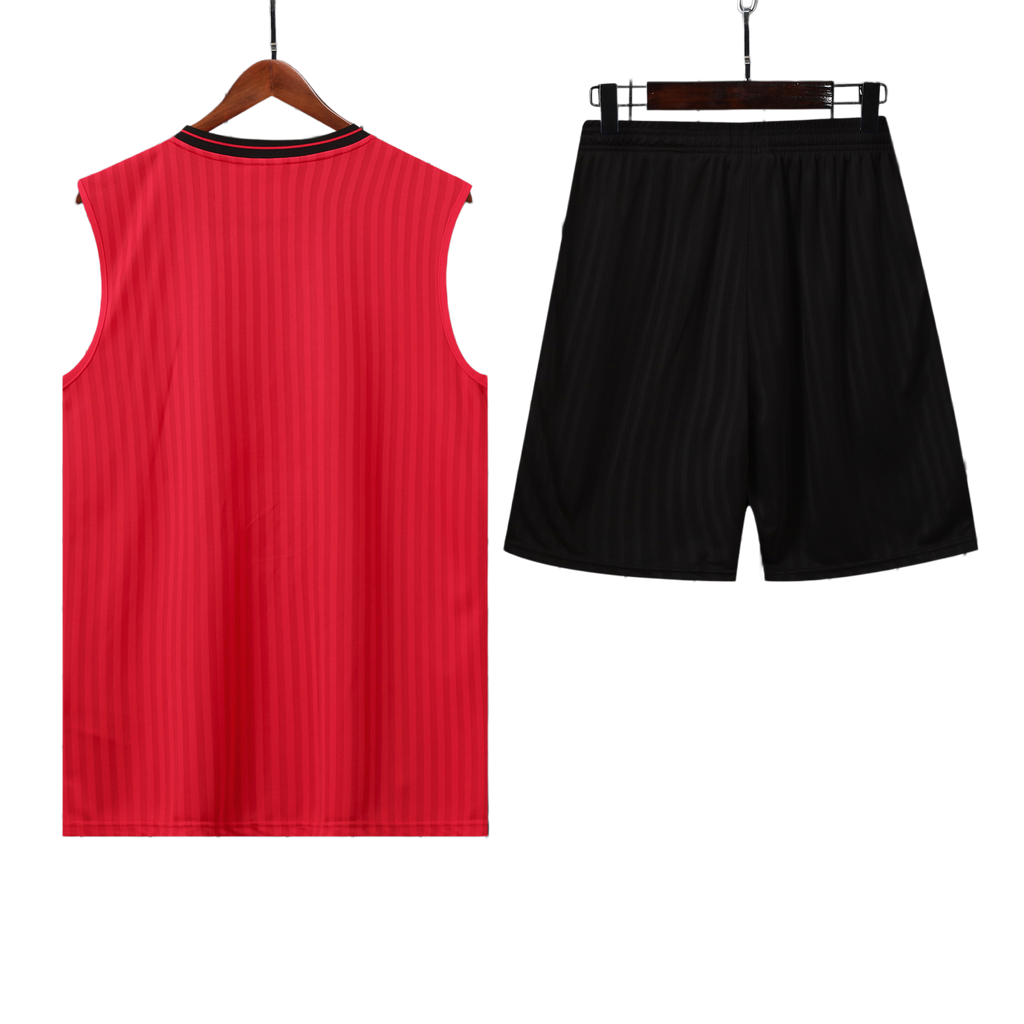 25/26 Flamengo Red Striped Vest Kit