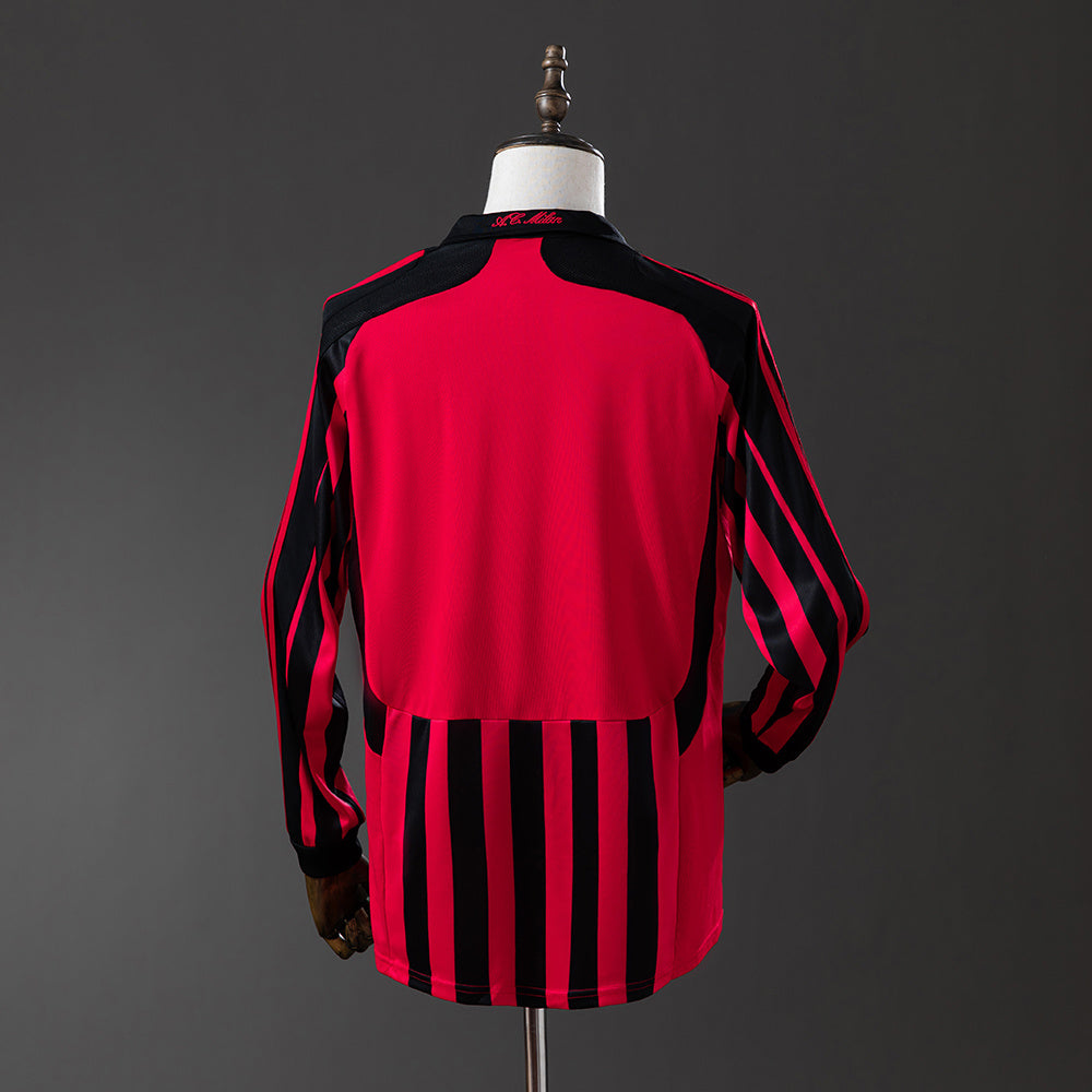 07/08 AC Milan Home Long Sleeve Retro Jersey